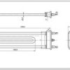 Тэн для стиральной машины TPD 240-SG-2050 Thermowatt L=240mm 2050W - Зображення 7