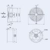 Осевой вентилятор Weiguang YWF4E-300S-92/35-G 220V 1380rpm 1664 м3/час - Зображення 3