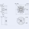 Осевой вентилятор Weiguang YWF4E-500S-137/35-G 220V 1320rpm 6420 м3/час - Зображення 4
